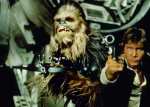 SPACE SAGA: PHOTOGRAPHER: Lucasfilm Ltd. Unpublished Caption: Chewbacca and Han Solo (Harrison Ford).